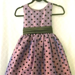 Fun purple polka dot dress